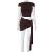 M24ST070 European And American Women's Fashion Summer New Solid Color Casual Sleeveless One-shoulder Strap Top Slim-fit_ecoleips.com