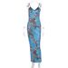 Women New Summer Dress Elegant Slim Printed Pure Desire Sleeveless Sling Dress Casual Streetwear For Female_ecoleips.com