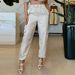 Women's Clothing Summer New Fashion Slant Collar Raglan Sleeve Top Casual Style Trousers Two piece Set_ecoleips.com