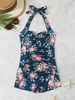 Aria Basics 2026 New European And American Foreign Trade Women's One-Piece Swimsuit With Boxer Shorts, Fashionable, Tummy-Covering,_ecoleips.com