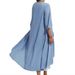 2026 Women's Summer 2-Piece Maxi Dress Set –Embroidery Print, Spaghetti Strap Dress & Open Front_ecoleips.com