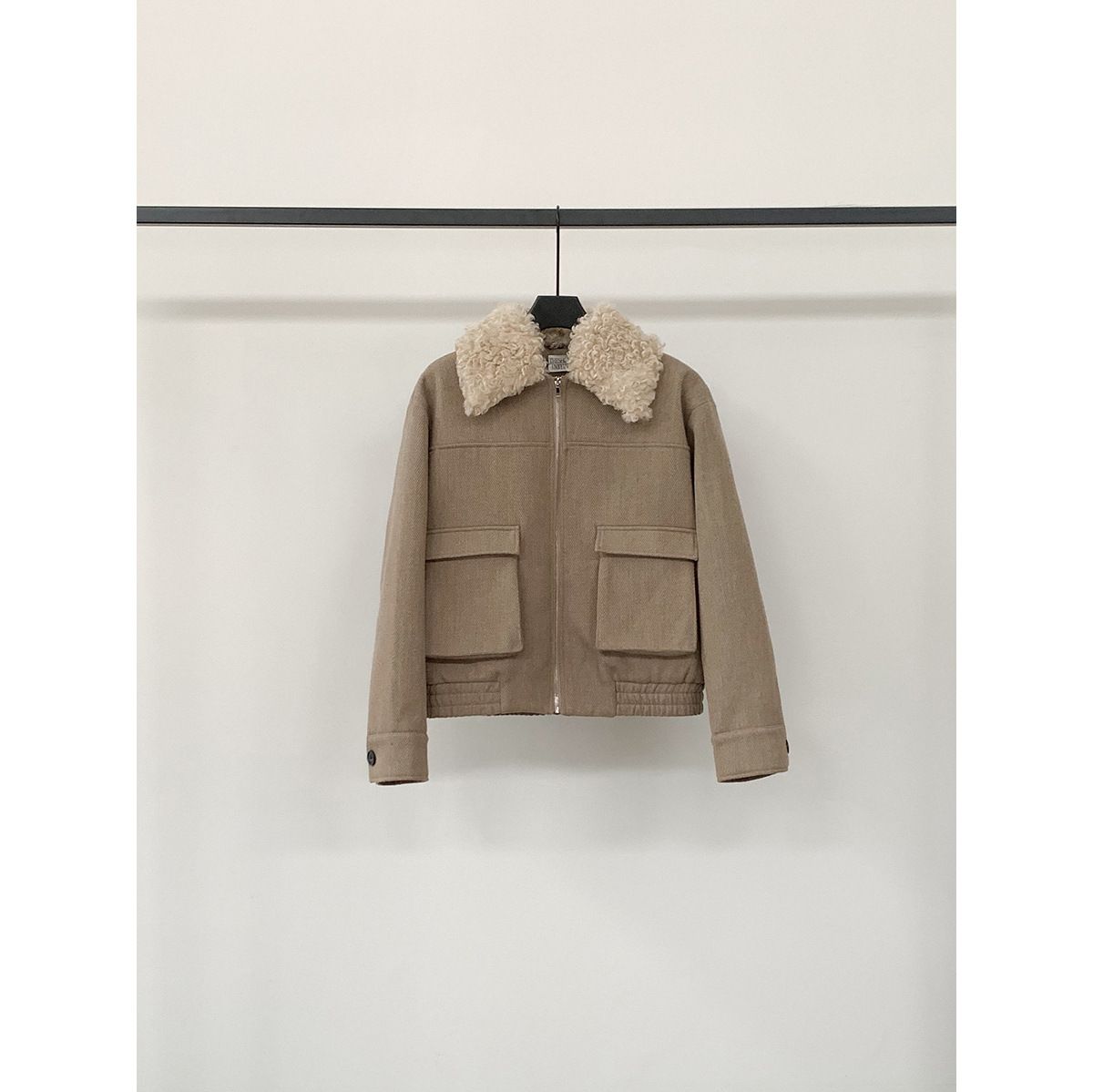 girl Yi En Ou Inbyin Color Block Patchwork Circle Collar Coat Women's 2025 New Style Quilted Cotton Warm Casual Jacket_ecoleips.com