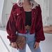 Ins Style Autumn Winter European American Lantern Long Sleeve Corduroy Casual Short Jacket Hot-Selling_ecoleips.com