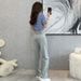 New European Style Women's Sports Casual Set Summer Fashion Wide Leg Pants Two Piece Outfit Hot Selling_ecoleips.com