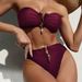 Women's Sexy Push-Up Bikini Set - Big Bust Support & High-Leg Split Design (European & American Style)_ecoleips.com