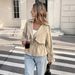 ng2510292 European American Style Short Trench Coat Women, New Spring Autumn Collection, With A Drawstring Waist, Loose Fit,_ecoleips.com