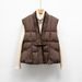 New Down Vest 90 Down Casual Autumn And Winter Light And Simple Solid Color V-neck Loose Coat_ecoleips.com