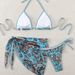 Women's Sexy Printed Bikini Set High Waist Two Piece Cover-Up Swimsuit Trendy Beach Hot Spring Outfit_ecoleips.com
