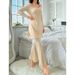Temperament Medium And Long Long-sleeved Pajamas Women's Suit Spring And Autumn New Comfortable Loungewear_ecoleips.com