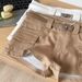 Khaki Cargo Shorts for Women High-Waisted Slimming Straight Leg Summer 2025 Style Versatile Bodycon Hot Pants_ecoleips.com