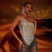 Metallic Rhinestone Strappy Bralette – Clubwear Body Chain Top (Non-Stretch, Adjustable Thin Straps, Gold/Silver/Black, One Size Fits S-L)_ecoleips.com