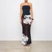 Sheer Mesh Mermaid Midi Skirt – Floral Art Print, Low-Waist Beach & Resort Wear (Custom Design Available)_ecoleips.com