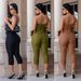 C7693 Cross-Border European And American Fashion Women's Sexy Slim-Fit Strapless Solid Color Bodycon_ecoleips.com
