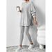 Women's Clothing Loose Hooded Threaded Pit Suit Autumn Winter Casual Trousers Long Sleeved American Style_ecoleips.com