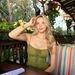Women's Sweet Green Halter Belted A-Line Mini Dress – Vintage Resort Summer Gown_ecoleips.com