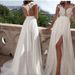 Women's Clothing Sexy Lace Slit New Wedding Dress Tail Wedding Dress_ecoleips.com