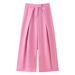 Women's Clothing Women's Stylish Pleated Trousers Style Homemade Fashionable Bottoms For Ladies For Formal & Casual For Women_ecoleips.com