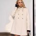 Elegant Long Wool Coat For Women - Slim Fit Double Breasted Trench Coat With Lapel Collar, Pure Color Winter Overcoat_ecoleips.com
