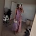 Women's Elegant Ruffled Ruched Halter Backless Midi Dress – Casual Resort Party Gown For Summer_ecoleips.com