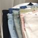 Women's High-Waisted A-Line Denim Shorts Summer American Style Hot Girl Loose Fit Slimming Wide Leg Frayed Hem Hot Pants_ecoleips.com
