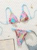 New Style Sexy Lace-Up Printed Bikini Fashion Two Piece Swimsuit Women's Clothing_ecoleips.com