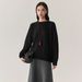 Women's Clothing Korean Style Oversized Soft Wool Sweater Women's Casual Round Neck Pullover Pure Color Knit Top_ecoleips.com