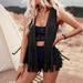Women's Clothing Women's Sleeveless Tassel Vest Retro Style Outerwear For Spring Summer Versatile Clothing Fashion Trend_ecoleips.com