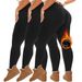 Women's Clothing Plus Size Winter Fleece Yoga Pants High Waist Tummy 1XL 5XL Winter Yoga Pants_ecoleips.com