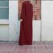 Verve New Muslim Women's Clothing Stand Collar Zipper Cardigan With Pocket Robe_ecoleips.com