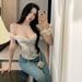 Floral Off-Shoulder Fishbone Tube Vest For Women Summer Slim Fit Pure Desire Hot Girl Slimming Short Camisole Top_ecoleips.com