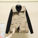 Trendy Hooded Puffer Vest For Women – Slim-Fit Quilted Sleeveless Jacket, Lightweight & Stylish (M-XXL, Khaki/Green/Black/Beige/Navy/Yellow)_ecoleips.com