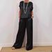 Women's Trendy Long Pants Shirt Casual Suit Wide Leg Pants Loose Fit Spring New Arrival_ecoleips.com