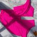 Women's Clothing Swimsuit Split Bikini Solid Color One Shoulder Swimsuit Female Piece Set_ecoleips.com