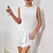 Women's Sleeveless Ruffled Hem Pleated Dress Casual Elegant Fashion Solid Color Thin Summer Clothing_ecoleips.com