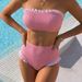 Women's Sporty Sexy Bikini Two Piece Swimsuit European American Style Hot Spring Foreign Trade Casual Swimwear_ecoleips.com