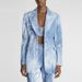 Women's Clothing Early Spring New Tie Dye Print Slim Fit Mid Length Suit Jacket Trousers Suit Two Piece Suit_ecoleips.com