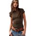 European And American Cross-border Foreign Trade Women's Clothing 2026 Round-neck Trendy Short-sleeve_ecoleips.com
