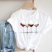 European And American Cross-border Foreign Trade Wholesale Clothing Butterfly Wine Glass Round Neck Plus Size_ecoleips.com