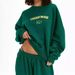 Women's Clothing Pullover Sweatshirt For Women With Round Neck And Letter Embroidery Fashionable Loose Long Sleeved Sweatshirt And Sweatpants_ecoleips.com