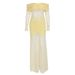 Elegant Fashion Off The Shoulder Long Lace Dress Long Sleeve Party Evening Gown Dress For Formal Occasions_ecoleips.com