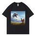 Remember Who You Are! Dinosaur Chicken Funny T-shirts High Street Fashion Trend T-shirt Men Women Casual Short Sleeve T Shirts_ecoleips.com