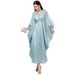 Four Seasons Commuter Bat Shirt Dress Chiffon Diamond Muslim Elegant Robe_ecoleips.com