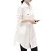 Korean Style Loose Oversized Shirt Women's Spring And Autumn Plaid Shirt Versatile Fashion Mid-Length Long Sleeve Top_ecoleips.com