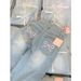 New 2025 Women's Designer Bow Embroidered Jeans High-Waisted Straight-Leg Summer Retro Wide-Leg Pants Casual Cotton Fashion_ecoleips.com