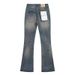 2026 Women's Ripped Jeans, New Blue Stretch Slim-Fit High-Waisted Flared Pants For Petite Women, Spring And Autumn Style_ecoleips.com