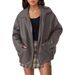Women's Oversized Biker Jacket Faux Leather Coat Long Sleeve Motorcycle Outerwear For Fall Winter Fashion_ecoleips.com