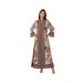 Modest Abaya Dress Ethnic Rhinestone Printed Jalabiya Dress For Women Middle East Dubai Style Muslim Clothing Polyester_ecoleips.com