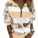 2026 New Eurean And American Women's Clothing Digital Print Zipper V-Neck Loose Casual Sweatshirt Long Sleeve_ecoleips.com