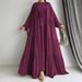 Verve M2695 Women's Muslim Solid Color Vest Dress Fashion Elegant Long Robe Coat_ecoleips.com