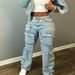 Women's Clothing Stretch Denim Fabric Trousers Fashion Three Dimensional Multi Pocket Workwear Style Clothing_ecoleips.com